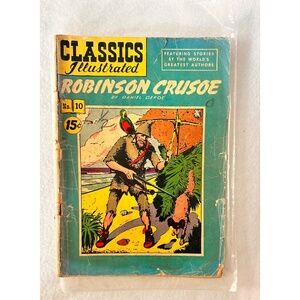 Classic Illustrated Robinson Crusoe #10 Comic